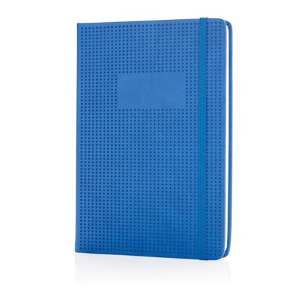 A5 Deluxe geperforeerd hardcover PU notitieboek, blauw