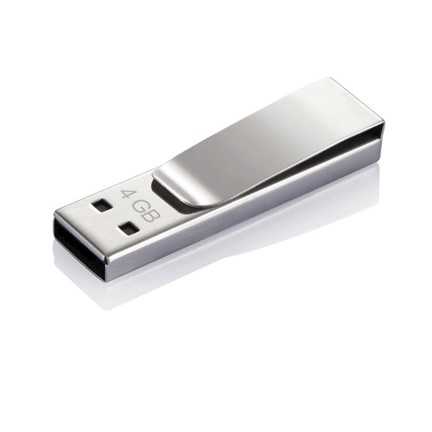 Tag USB stick 4GB, zilverkleurig