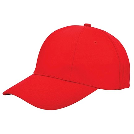 Turned Brushed Cap Rood acc. Rood