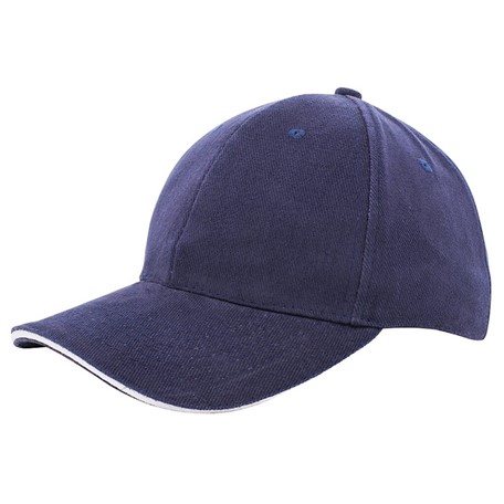 Heavy Brushed Cap Navy acc. Wit