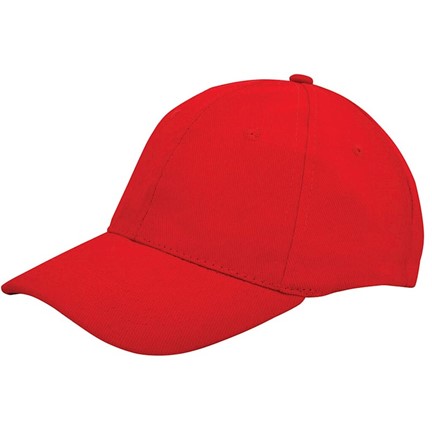 Brushed Twill Cap Rood acc. Rood