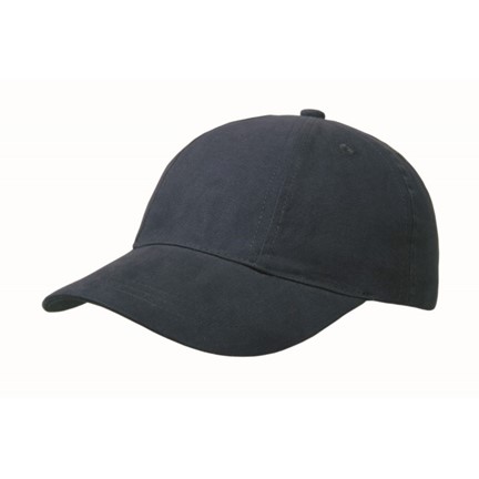 Brushed 6 Panel Cap, Turned Top