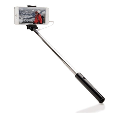 Selfie stick in zakformaat, zwart