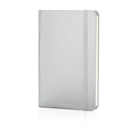 A6 hardcover notitieboek, zilver