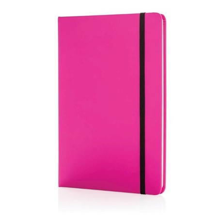 A5 standaard hardcover PU notitieboek, roze