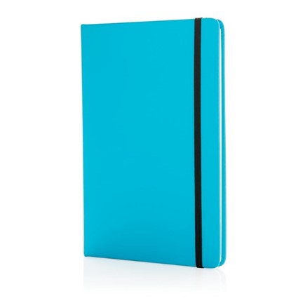 A5 standaard hardcover PU notitieboek, blauw