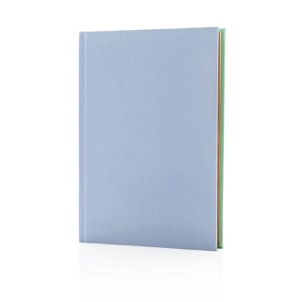 Deluxe stoffen 2-in-1 A5 notitieboek, paars