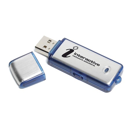 Aluminium 2 USB FlashDrive - Doorzichtig