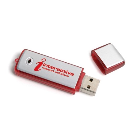 Aluminium 2 USB FlashDrive Express - Groen