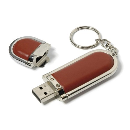 Leather 4 USB FlashDrive Bruin