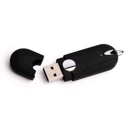 Rubber 2 USB FlashDrive Zwart