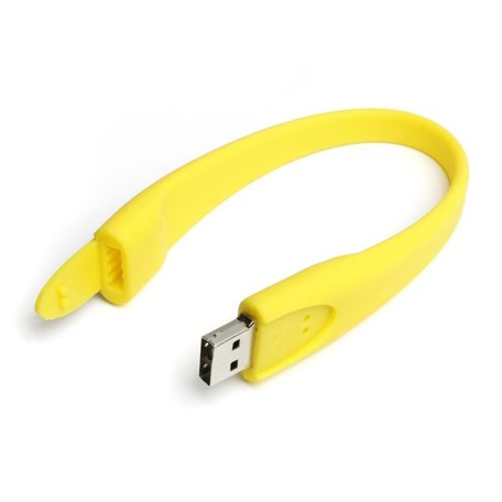 Wristband 2 USB FlashDrive Geel
