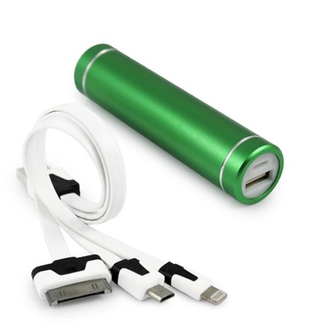 Cylinder Power Bank Rood