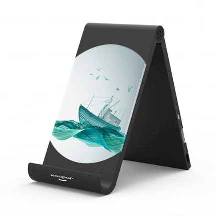 Xoopar Duo Slim Wireless Charging Dock - black