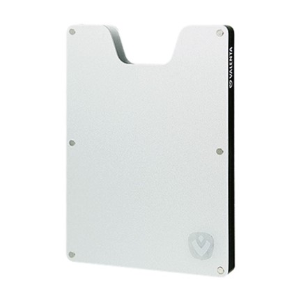 Valenta Card Case Aluminium - silver