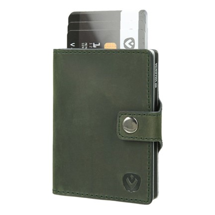 Valenta Card Case Wallet Aluminium - vintage green