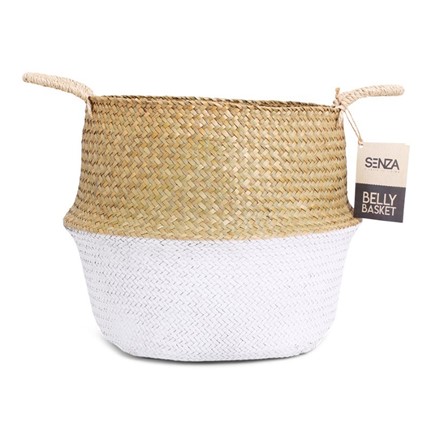 SENZA Belly Basket Natural/White