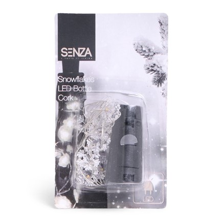 SENZA LED Bottle Cork Black /Snow
