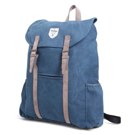Vintage Canvas Backpack Adventurer Blue