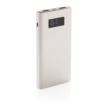 10.000 mAh powerbank met quick charge output, zilver