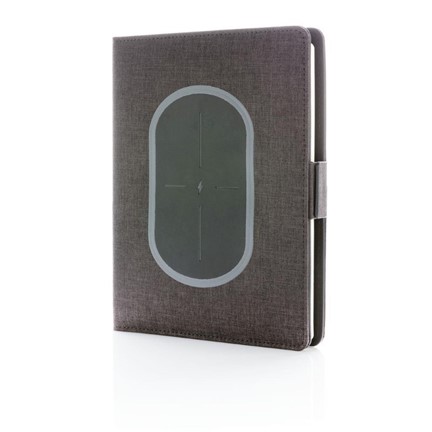 Air notebook A5 met draadloze powerbank,