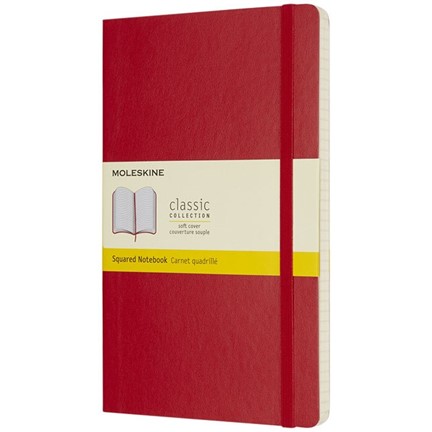 Classic L soft cover notitieboek - ruitjes