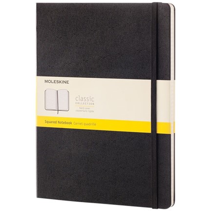 Classic XL hard cover notitieboek - ruitjes
