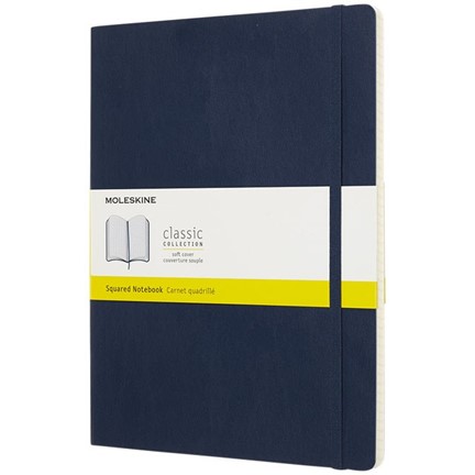 Classic XL soft cover notitieboek - ruitjes