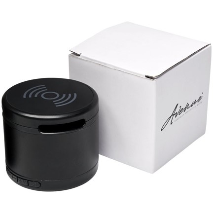 Jones metalen Bluetooth® speaker met draadloos oplaadstation